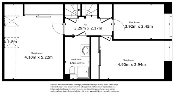 Floorplan - Gondel 34 1, 8243 DC Lelystad