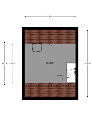 Floorplan - Rhônestraat 56, 8226 MC Lelystad