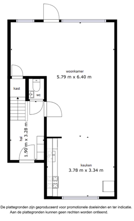 Floorplan - Tjalk 22 21, 8232 MA Lelystad