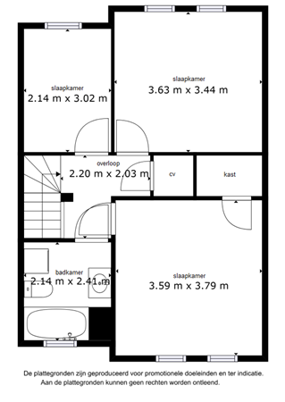 Floorplan - Tjalk 22 21, 8232 MA Lelystad