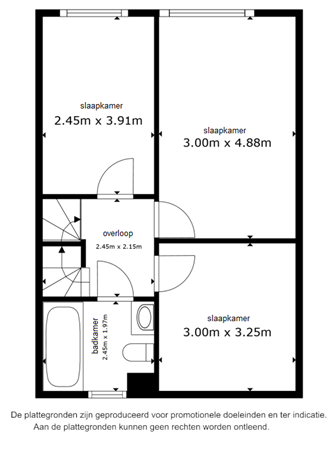 Floorplan - Botter 32 52, 8243 KL Lelystad