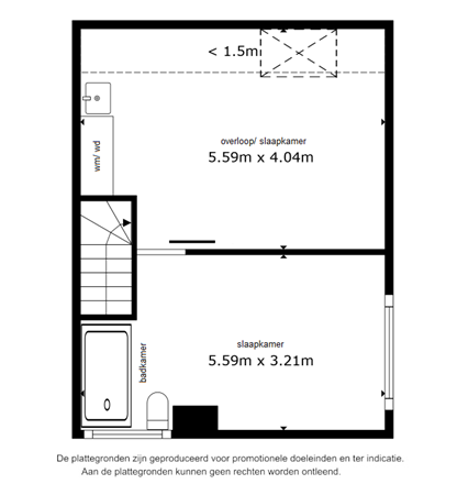 Floorplan - Botter 32 52, 8243 KL Lelystad