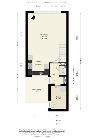 Floorplan - Karveel 46 84, 8242 VE Lelystad