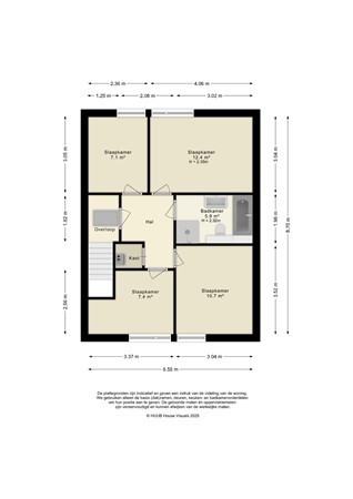 Floorplan - Jol 12 3, 8243 EA Lelystad