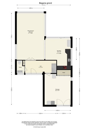 Floorplan - Hollandse Hout 132, 8244 GE Lelystad