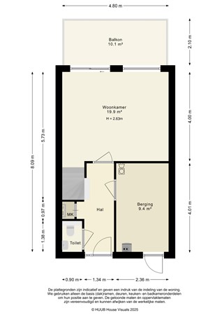 Floorplan - Tallinnstraat 3, 8232 RJ Lelystad