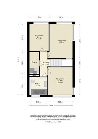 Floorplan - Spakenburglaan 43, 8244 DW Lelystad