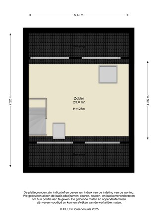 Floorplan - Rhônestraat 186, 8226 MG Lelystad