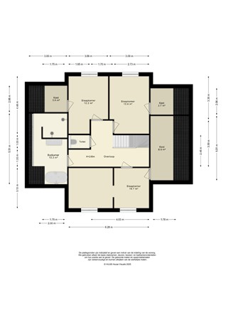 Floorplan - Roderveld 58, 8219 CB Lelystad