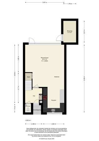 Floorplan - Botter 36 15, 8243 KS Lelystad