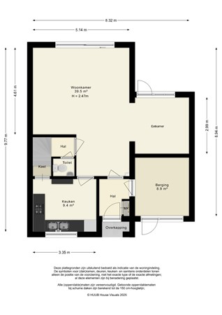 Floorplan - Beukenhof 94, 8212 EB Lelystad