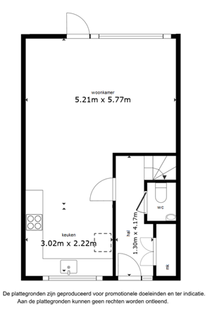 Floorplan - Oostzeestraat 177, 8226 BX Lelystad