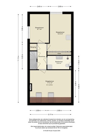 Floorplan - Gondel 13 36, 8243 BK Lelystad