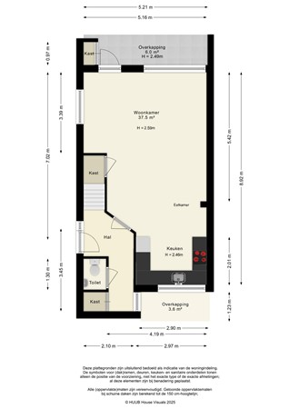 Floorplan - Gondel 13 36, 8243 BK Lelystad