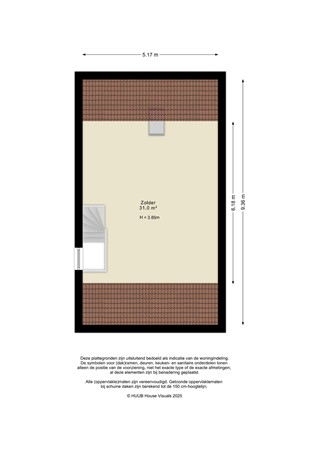 Floorplan - Gondel 13 36, 8243 BK Lelystad