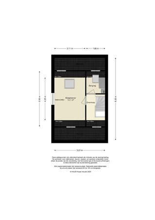 Floorplan - Volendamstraat 19, 8244 DT Lelystad