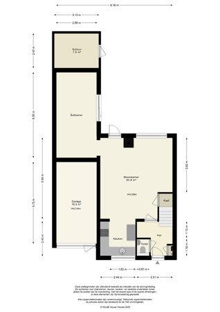 Floorplan - Volendamstraat 19, 8244 DT Lelystad