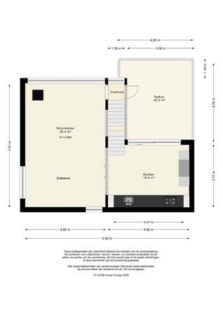 Floorplan - Duintop 11, 8242 RH Lelystad