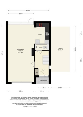 Floorplan - Markiezenhof 11, 8226 TT Lelystad