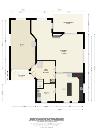 Floorplan - Landfort 96, 8219 AM Lelystad