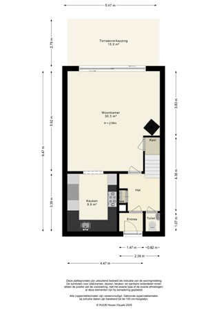 Floorplan - Botter 35 20, 8243 KE Lelystad
