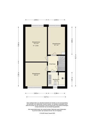 Floorplan - Botter 35 20, 8243 KE Lelystad