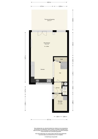 Floorplan - Plantage 125, 8212 VH Lelystad