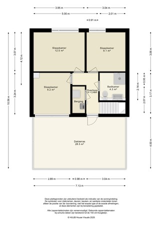 Floorplan - Botter 25 25, 8232 KN Lelystad