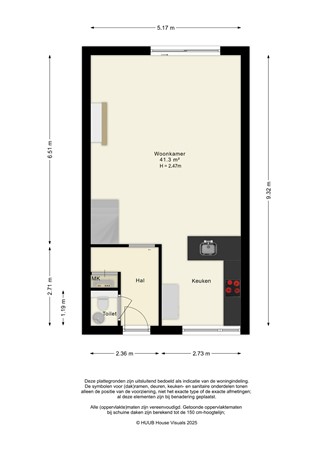 Floorplan - Vijfherenlanden 34, 8245 BA Lelystad