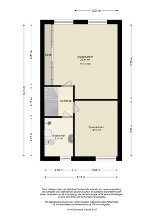 Floorplan - Vijfherenlanden 34, 8245 BA Lelystad