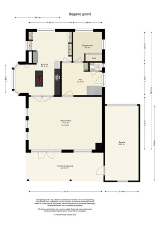 Floorplan - Westhoven 128, 8219 AE Lelystad