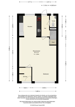 Floorplan - Beemster 31, 8244 CD Lelystad