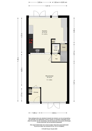 Floorplan - Kempenaar 17 40, 8231 EP Lelystad