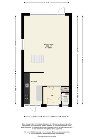 Floorplan - Breehorn 90, 8223 CR Lelystad
