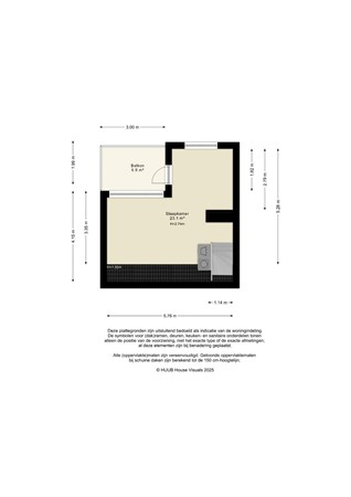 Floorplan - Eikenstraat 11, 1326 AG Almere