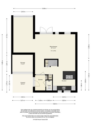 Floorplan - Bongerd 178, 8212 BK Lelystad