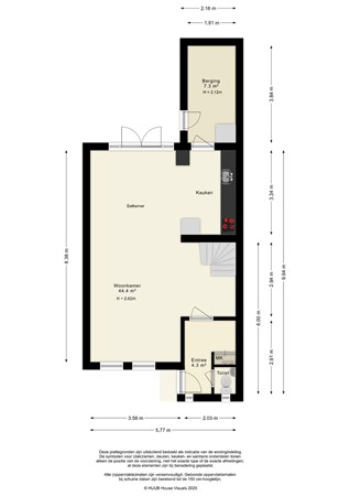 Floorplan - De Veste 16 56, 8231 JK Lelystad