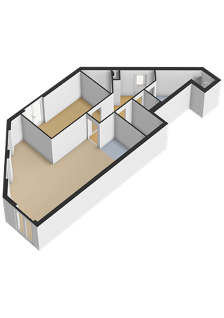 Floorplan - Lelybaan 58, 8242 KB Lelystad