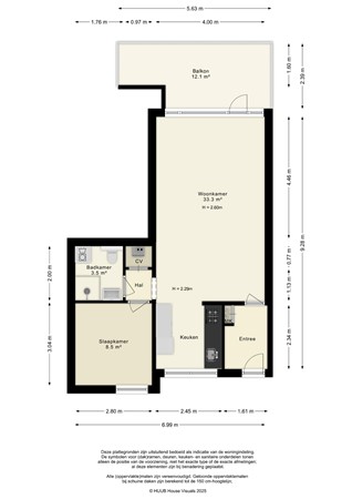 Floorplan - Bastion 161, 8223 GM Lelystad