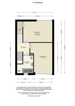 Floorplan - Rijnland 135, 8245 CT Lelystad