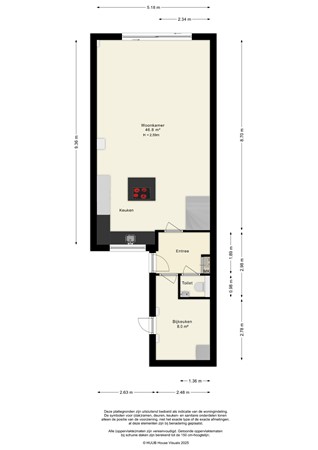 Floorplan - Archipel 41 21, 8224 HR Lelystad