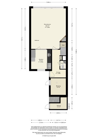Floorplan - Beemster 115, 8244 CG Lelystad