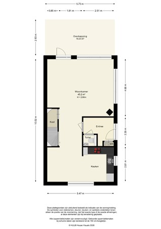 Floorplan - Woldplantsoen 17, 8225 AP Lelystad