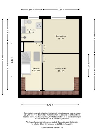Floorplan - Horst 25 53, 8225 ML Lelystad