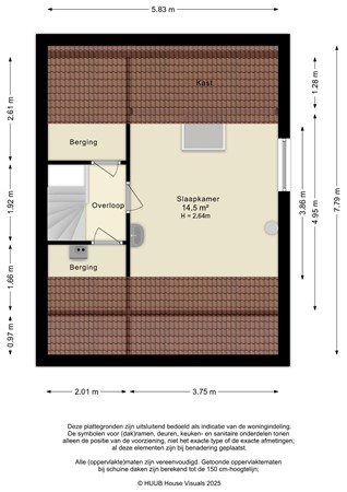 Floorplan - Wijngaard 45, 8212 CC Lelystad