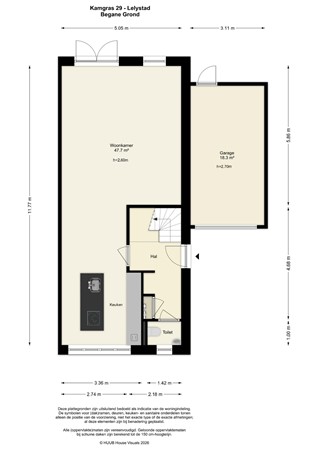Floorplan - Kamgras 29, 8245 HR Lelystad