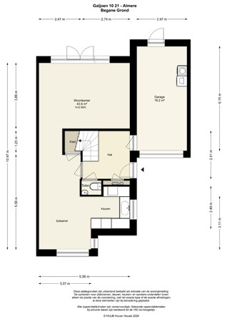 Floorplan - Galjoen 10 21, 8243 MH Lelystad