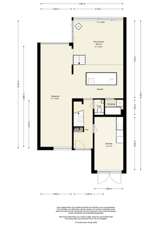 Floorplan - Schieland 14, 8245 GH Lelystad