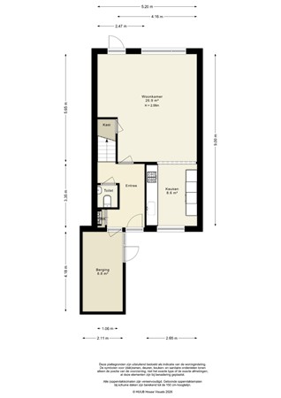Floorplan - Kamp 20 18, 8225 DR Lelystad