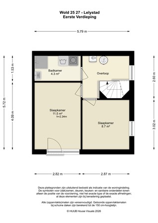 Floorplan - Wold 25 27, 8225 BJ Lelystad